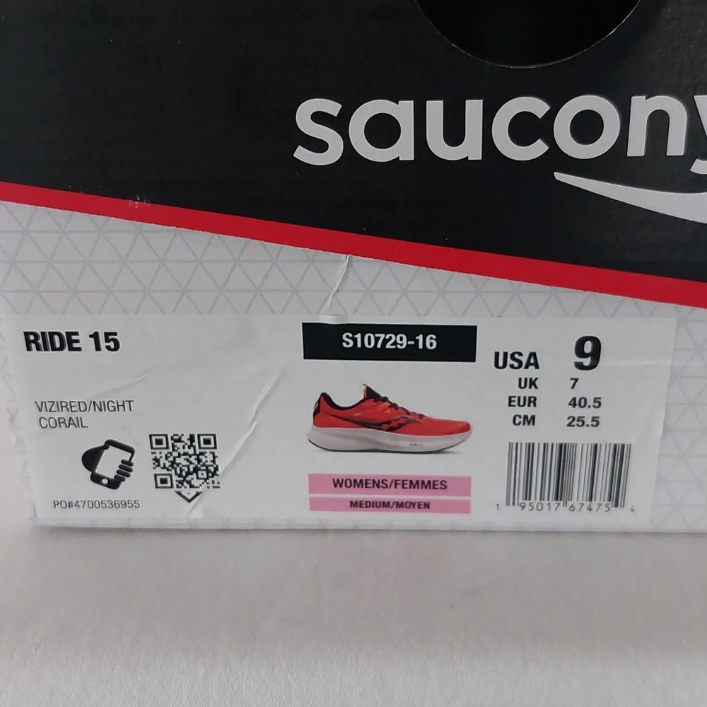 NWT Saucony Ride 15 Women - Picture 6 of 6
